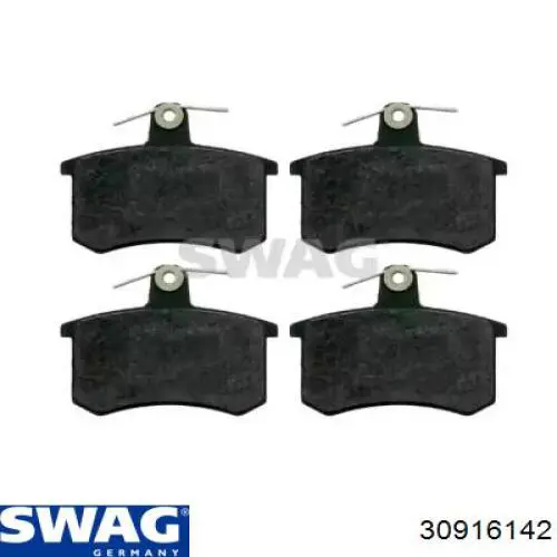 Колодки тормозные задние дисковые SWAG 30916142