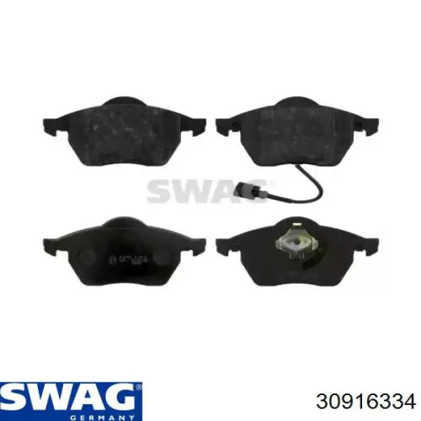 Колодки тормозные передние дисковые SWAG 30916334