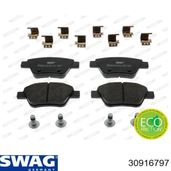 Колодки дисковые  Swag 30916797 цена, от 18.32 USD