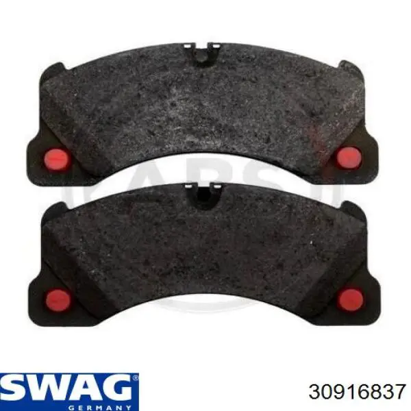 Передние тормозные колодки 30916837 Swag