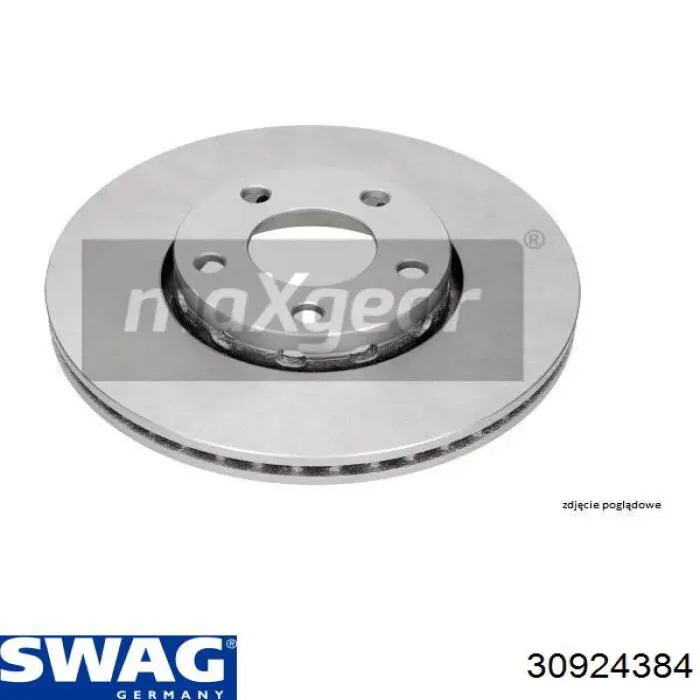 Передний тормозной диск Swag 30924384