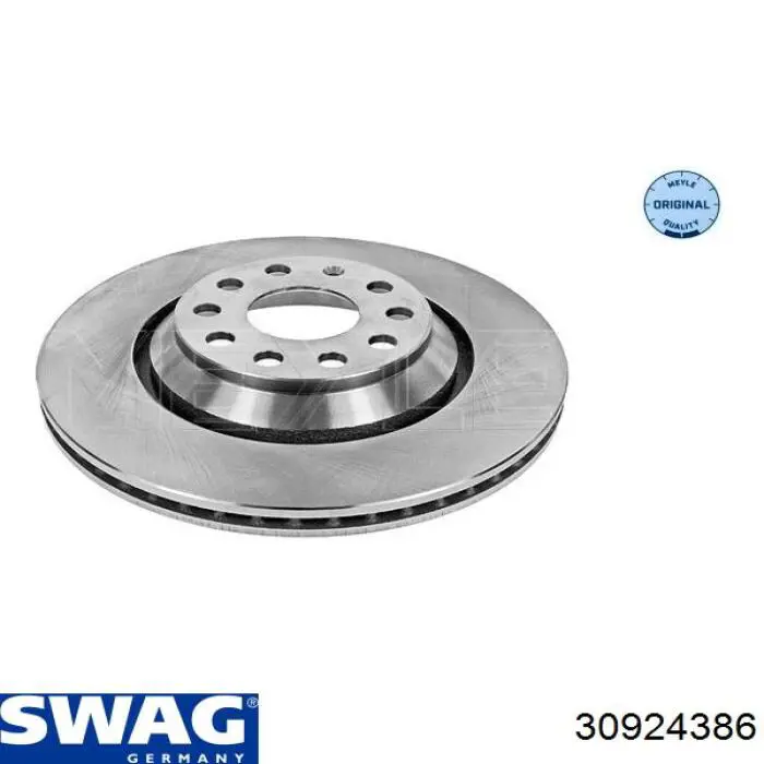 Купить 30924386 Swag Диск тормозной задний