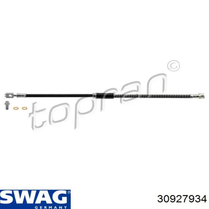 Купить 30927934 Swag Шланг тормозной передний