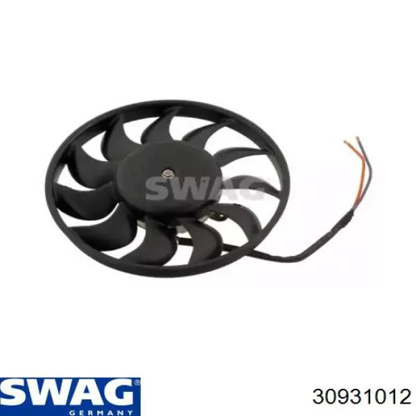 Вентилятор (крыльчатка) радиатора охлаждения SWAG 30931012