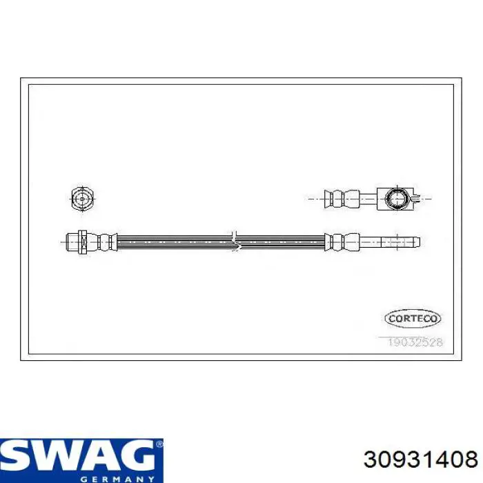 Тормозной шланг задний Swag 30931408 цена, от 8.56 USD