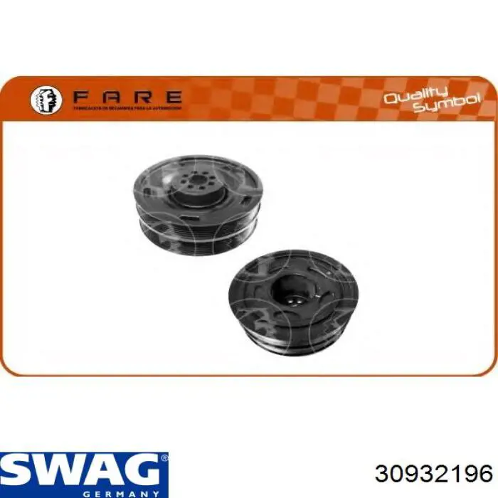 Шкив коленвала (демпфер) Swag 30932196 цена, от 105.18 USD