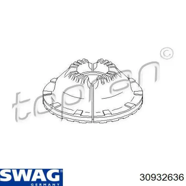 Купить 30932636 Swag Опора переднего амортизатора