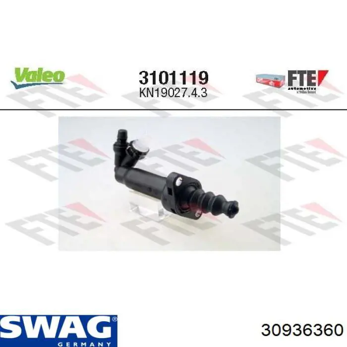 Рабочий цилиндр сцепления Swag 30936360 цена, от 41.10 USD