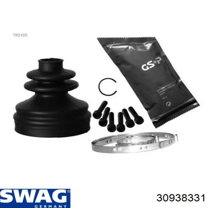 Пыльник ШРУСа внутренний, передней полуоси Swag 30938331