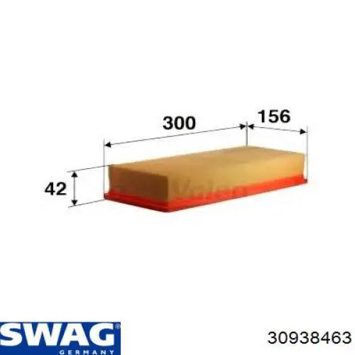 Элемент воздушного фильтра Swag 30938463 цена, от 7.45 USD