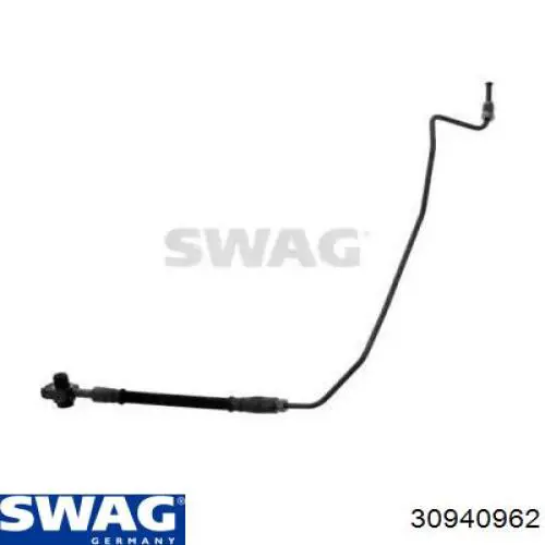 Tubo flexible de frenos trasero derecho 30940962 Swag