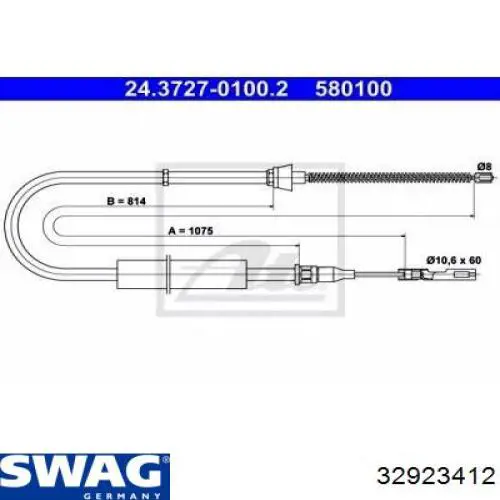 Купить 32923412 Swag Проставка задней нижней пружины