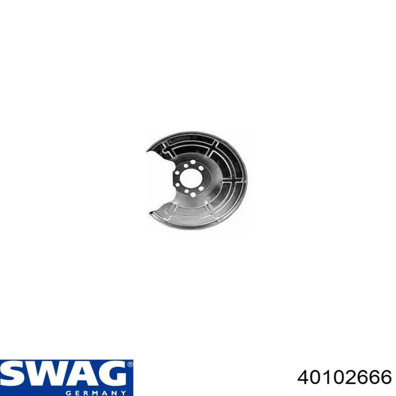 40 10 2666 Swag proteção do freio de disco traseiro