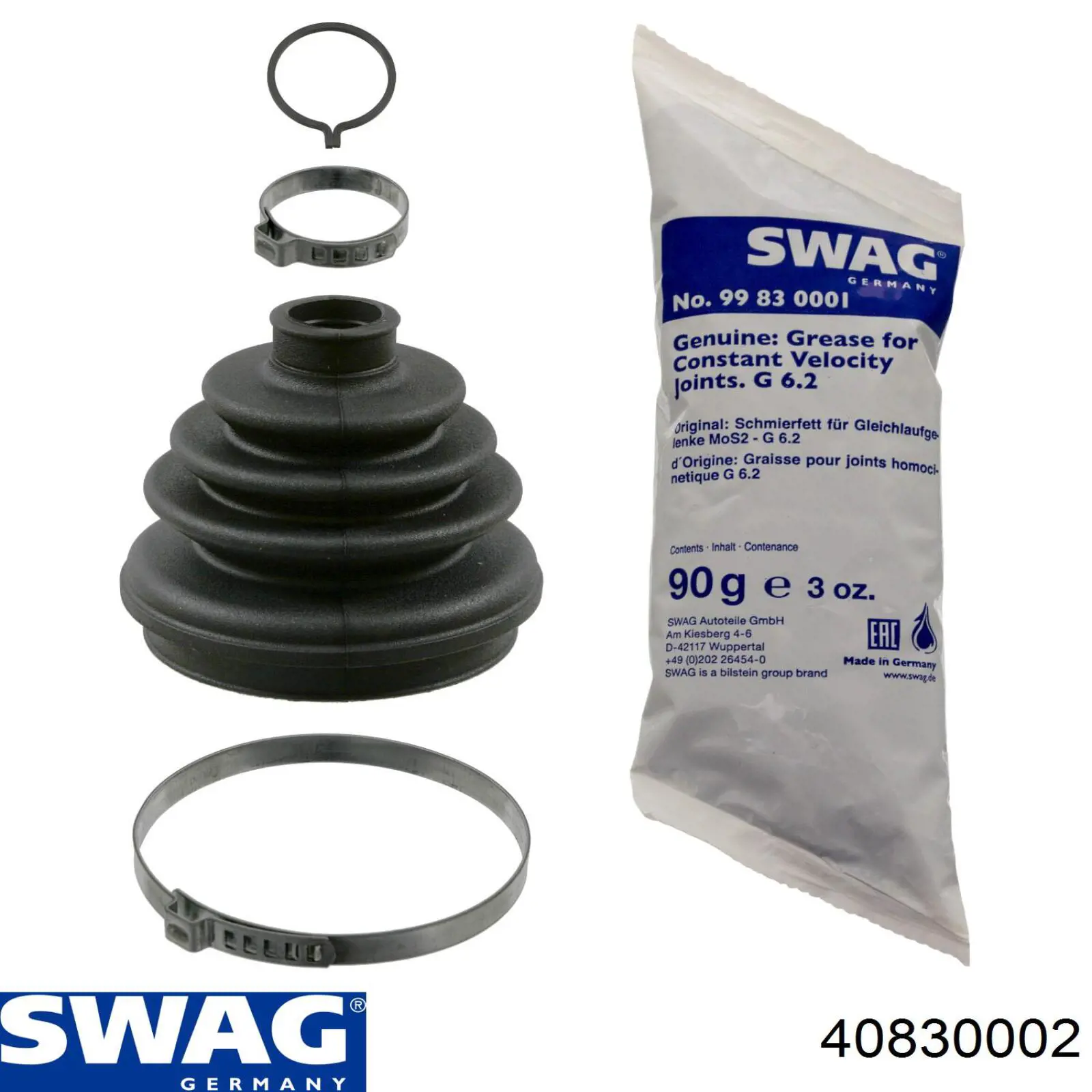 40830002 Swag Пыльник шарнира привода