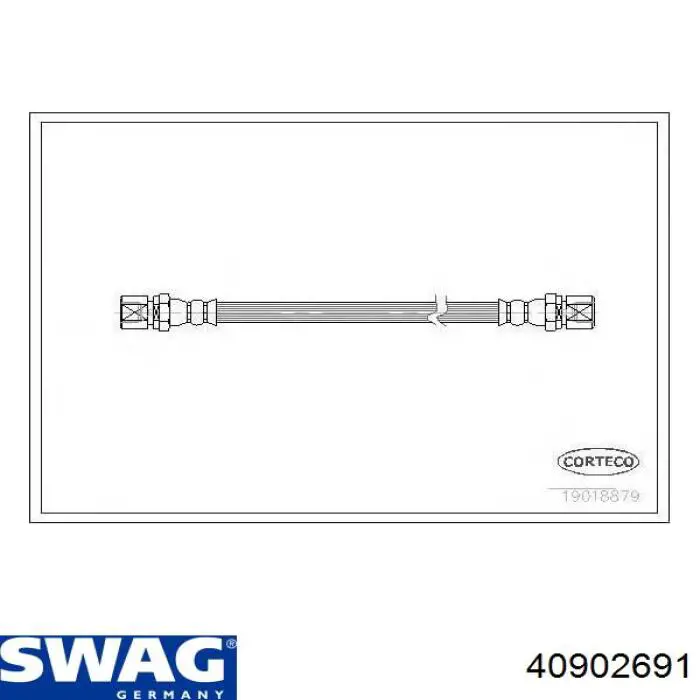 Купить 40902691 Swag Задний тормозной шланг