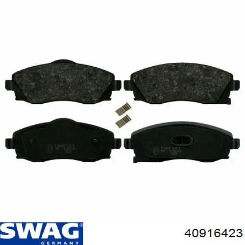Колодки тормозные передние дисковые SWAG 40916423