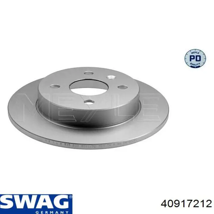 Купить 40917212 Swag Диск тормозной задний