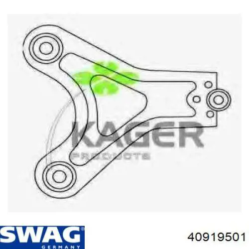 Купить 40919501 Swag Рычаг передней подвески нижний левый/правый
