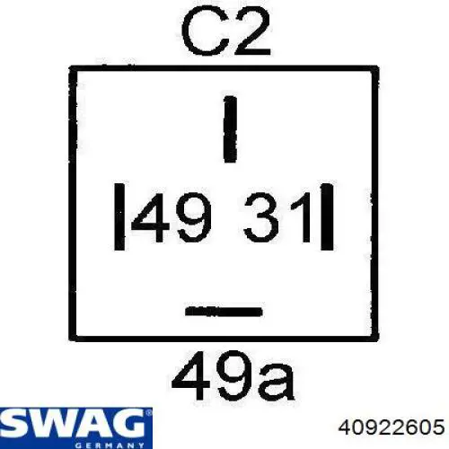 Автомобильные реле поворотов Swag 40922605 цена, от 5.94 USD