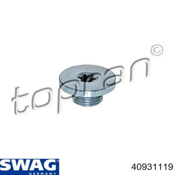Пробка поддона двигателя Swag 40931119 цена, от 2.93 USD