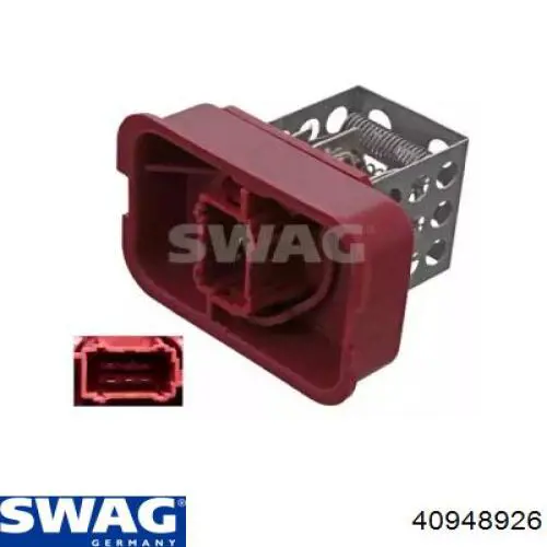 40948926 Swag resistor (resistência de ventilador de forno (de aquecedor de salão))