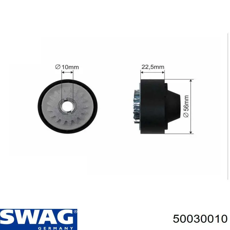 Ролик натяжителя Swag 50030010