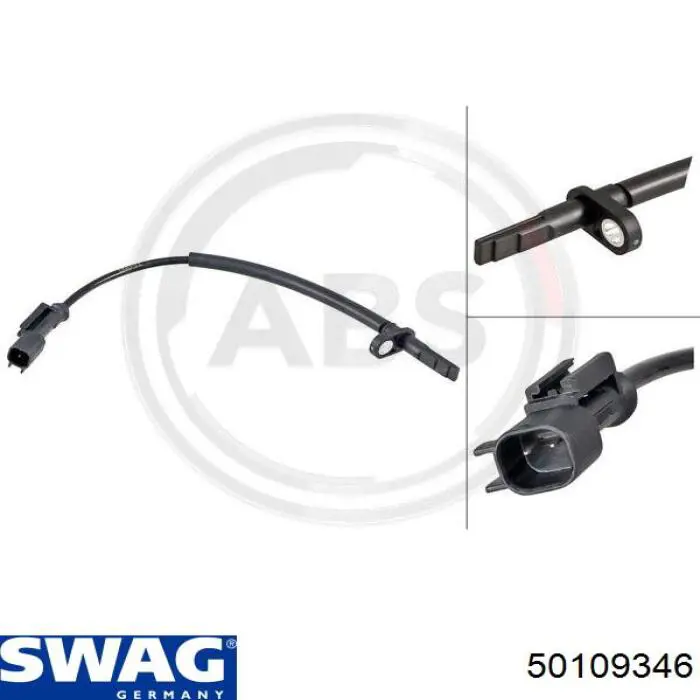 Sensor ABS delantero 50109346 Swag