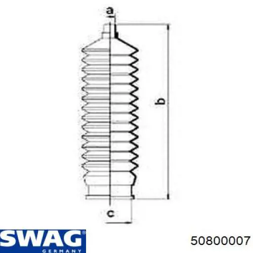 Пыльник тяги Swag 50800007 цена, от 4.09 USD