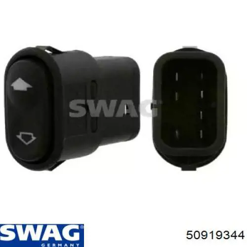 Кнопка включения мотора стеклоподъемника центральной консоли Swag 50919344