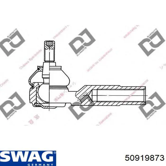 Купить 50919873 Swag Наконечник рулевой тяги, внешний