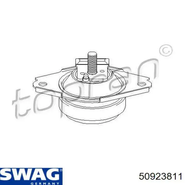 Подушка (опора) двигателя левая задняя Swag 50923811 цена, от 19.41 USD