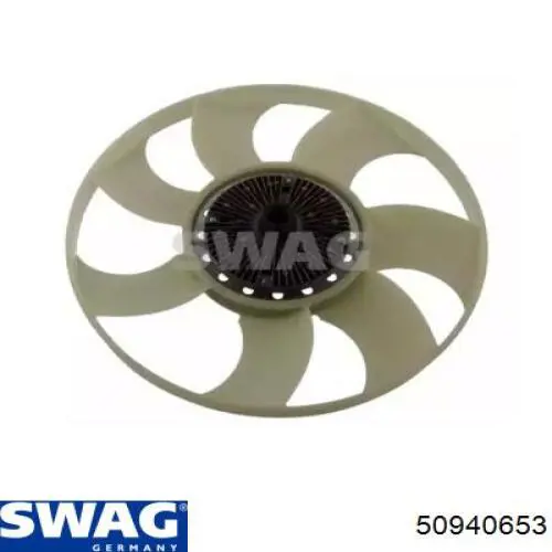 Вентилятор (крыльчатка) радиатора охлаждения SWAG 50940653