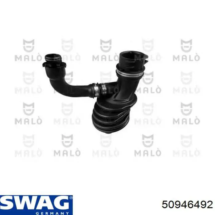 Патрубок воздушный, вход в турбину (наддув) Swag 50946492 цена, от 35.52 USD