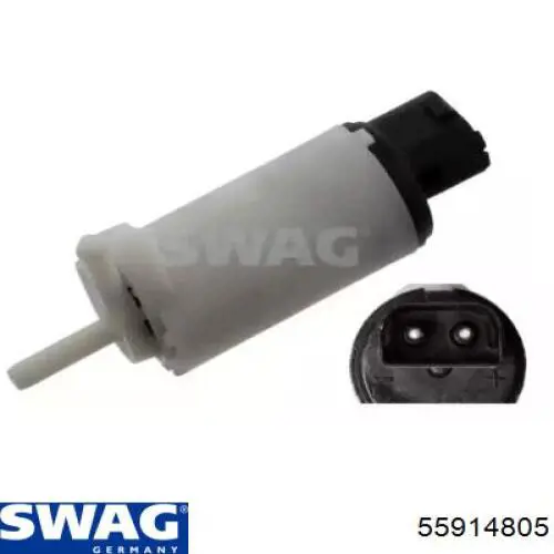 Насос-мотор омывателя стекла переднего SWAG 55914805