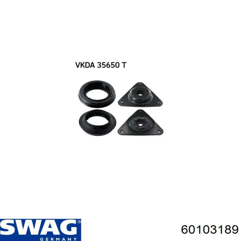 Опора стойки амортизатора переднего Swag 60103189 цена, от 22.50 USD