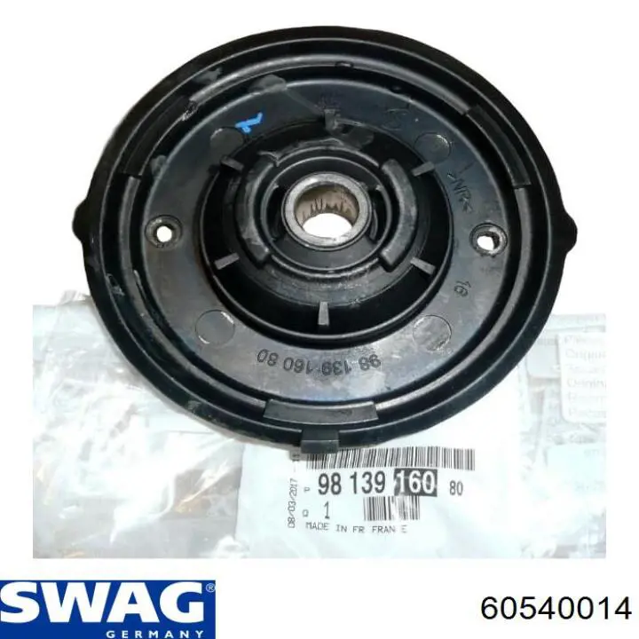 Подшипник опорный амортизатора, переднего Swag 60540014 цена, от 8.30 USD