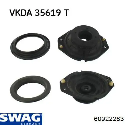 Опора стойки амортизатора переднего Swag 60922283 цена, от 18.90 USD