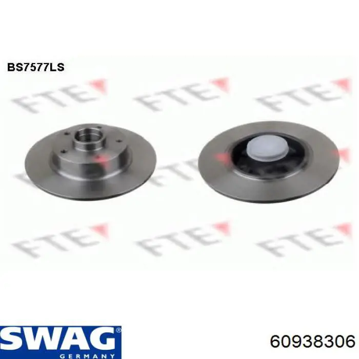Задний тормозной диск Swag 60938306 цена, от 74.43 USD