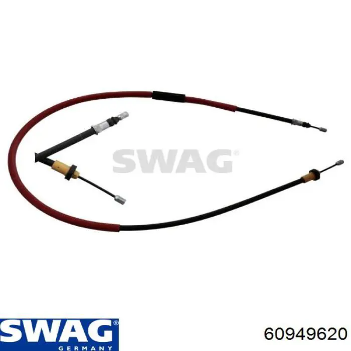 Трос стояночного тормоза задний правый Swag 60949620 цена, от 12.77 USD