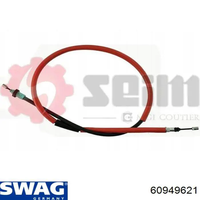 Трос ручного тормоза задний Swag 60949621 цена, от 13.06 USD