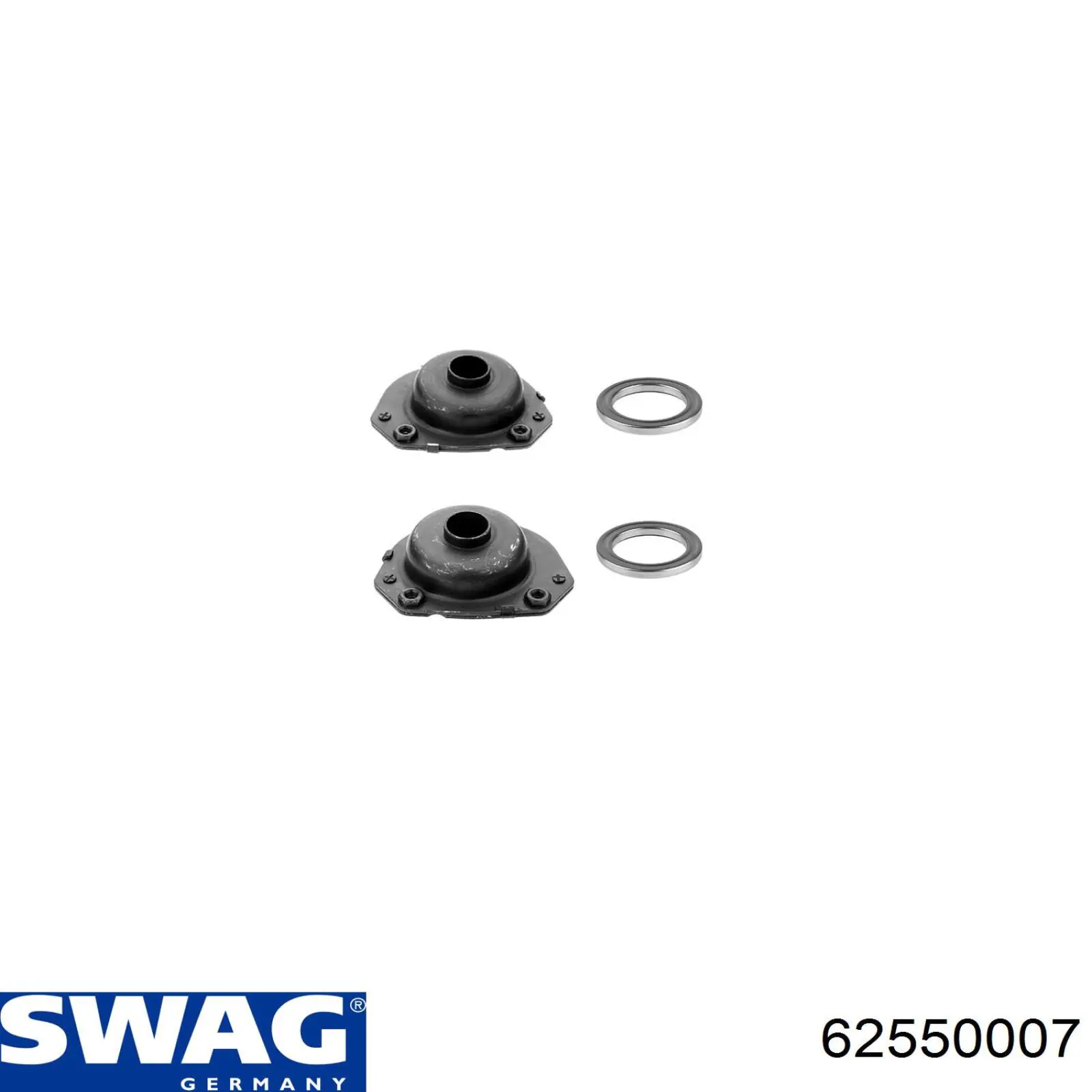 Опора стойки амортизатора переднего Swag 62550007 цена, от 84.72 USD