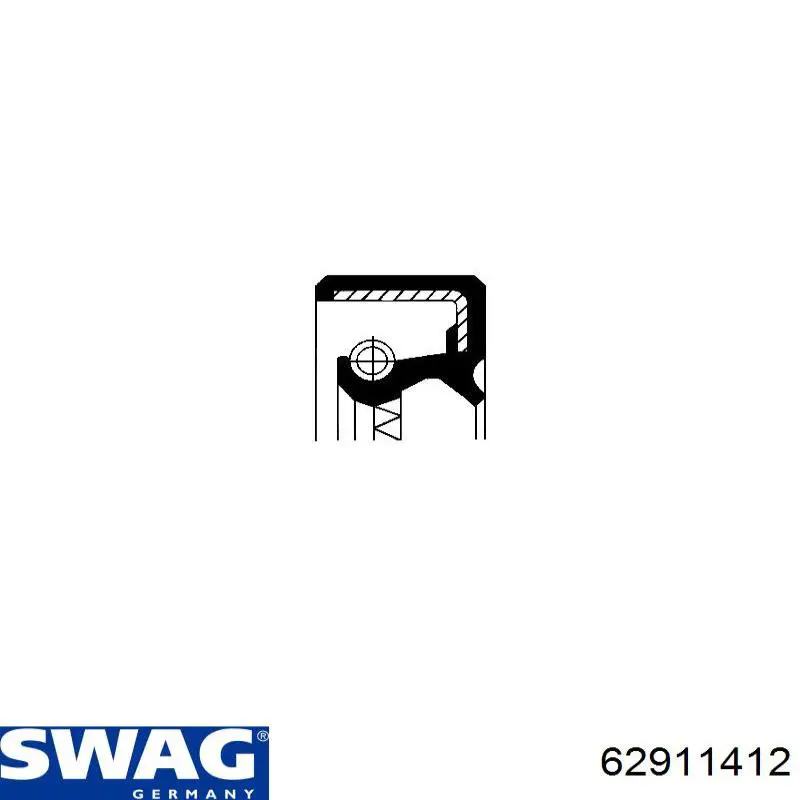 62911412 Swag Сальник полуоси переднего моста левой