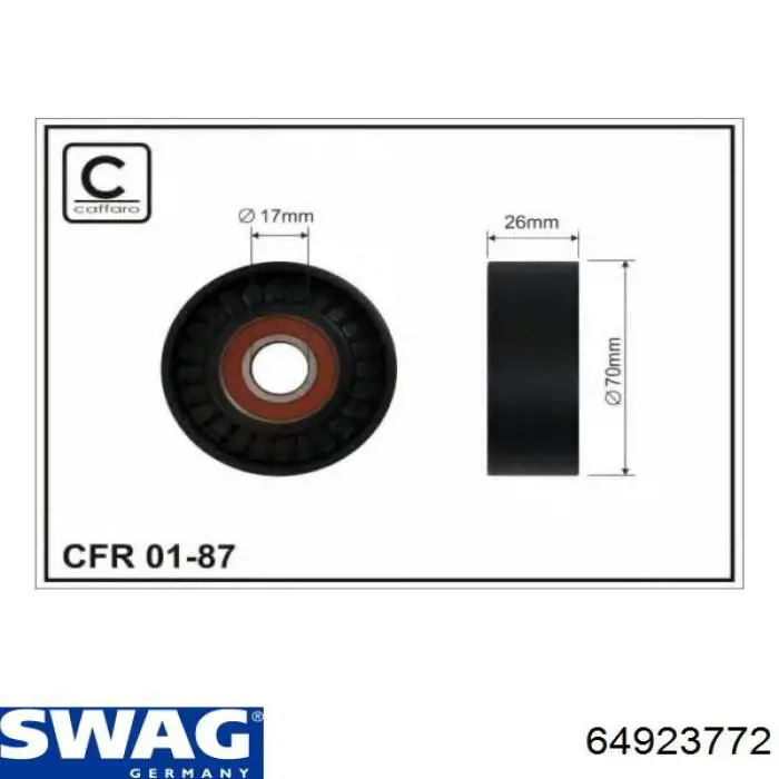 Роликовий модуль натяжителя ремня Chrysler 05080312AB цена, от 125.73 USD