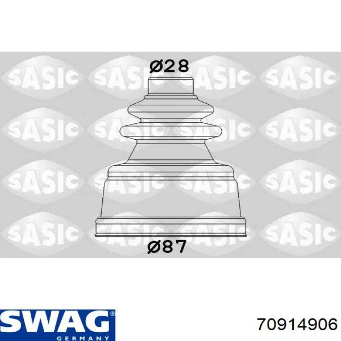Пыльник шарнира угловых скоростей внутренний передний Swag 70914906 цена, от 7.90 USD