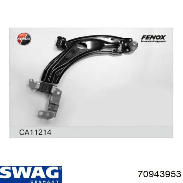 Сайлентблок передней подвески Swag 70943953 цена, от 12.76 USD