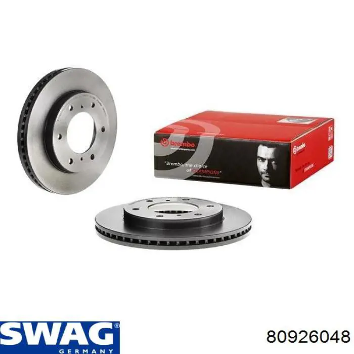 Передний тормозной диск Swag 80926048