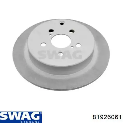 81 92 6061 Swag диск тормозной задний