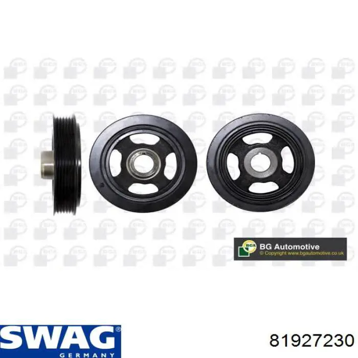 Шкив коленвала (демпфер) Swag 81927230 цена, от 32.40 USD