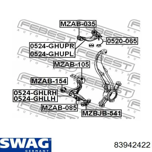 Верхние шаровые Swag 83942422