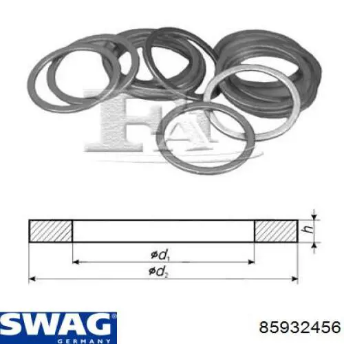 Прокладка пробки поддона двигателя Swag 85932456 цена, от 0.62 USD